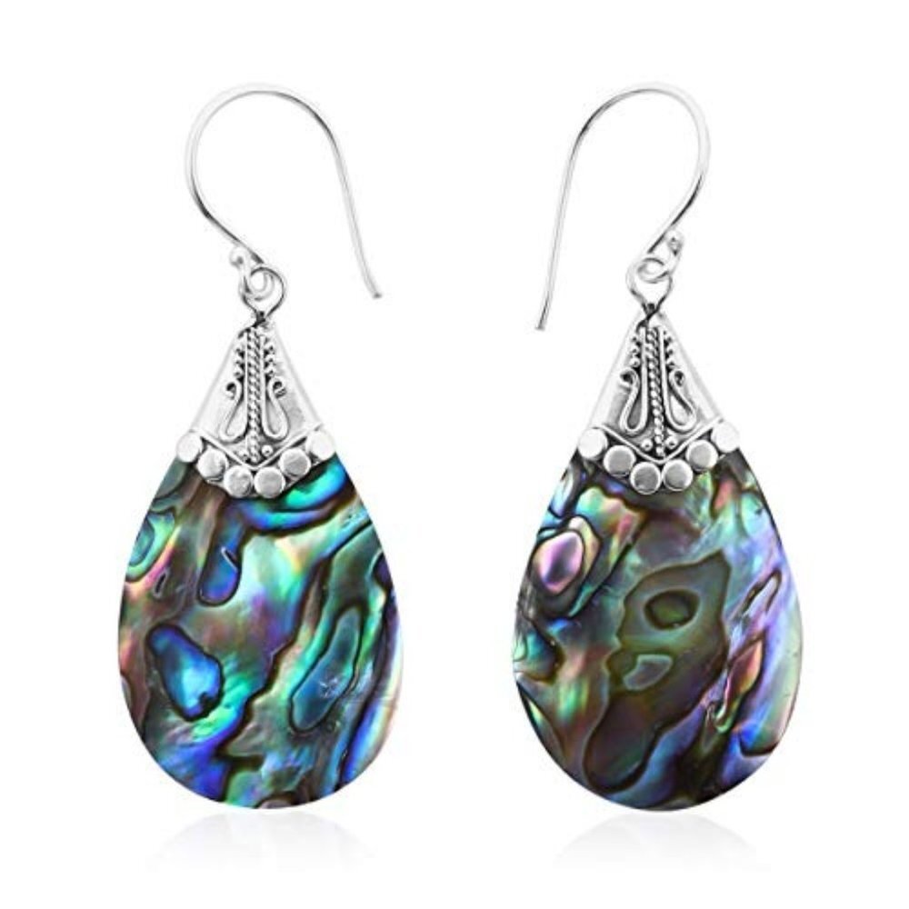 Shell Dangle Drop Earrings - Picture 4 of 5
